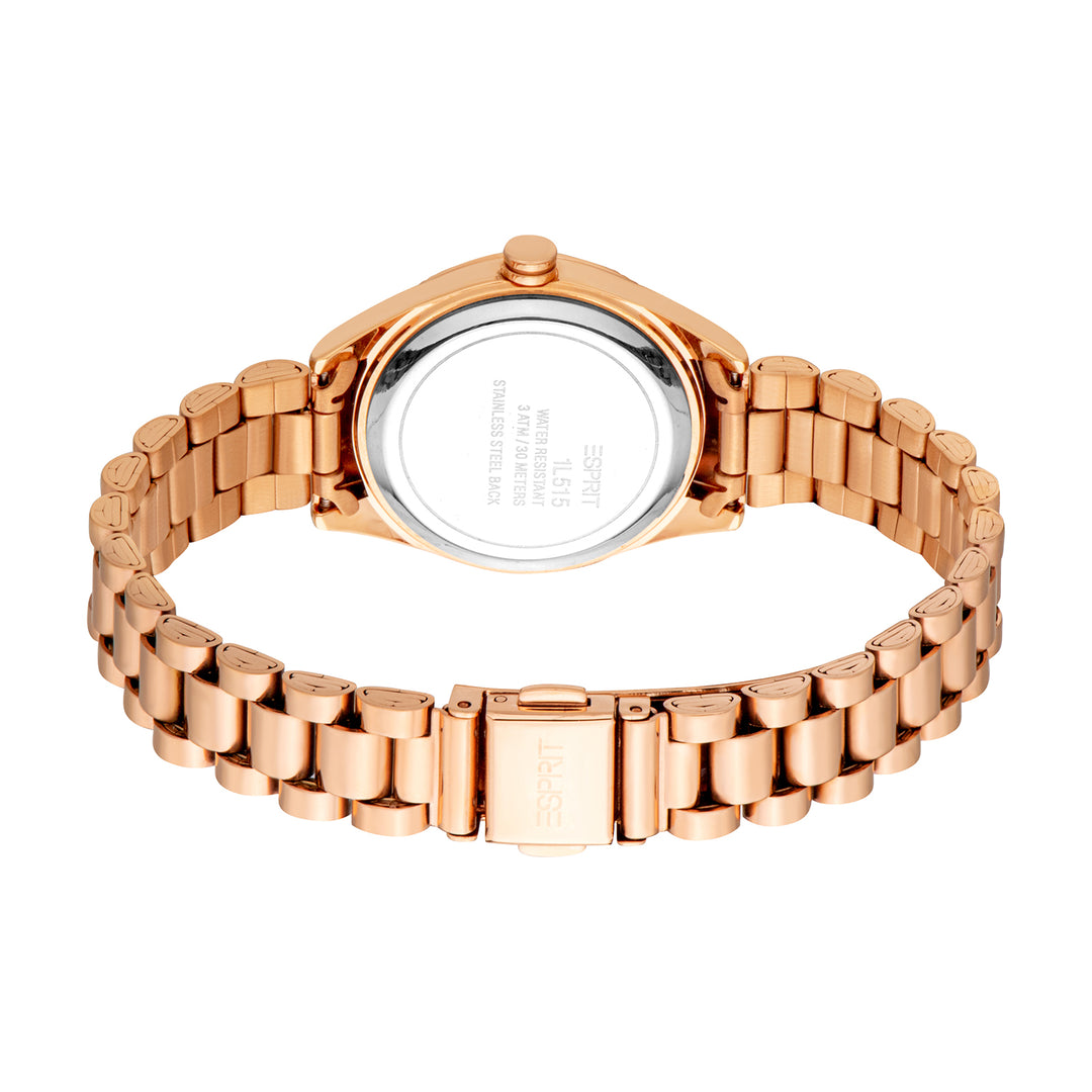 Esprit Women's 30mm Fashion Rose Gold Color Dial Watch