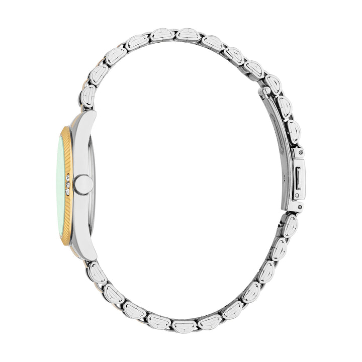 Esprit Women's 30mm Fashion Two Tone Silver & Gold Color Dial Watch