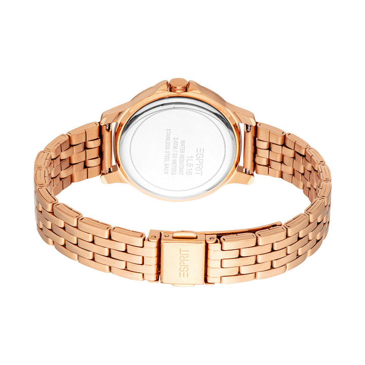 Esprit Women's 32mm Fashion Rose Gold Color Dial Watch