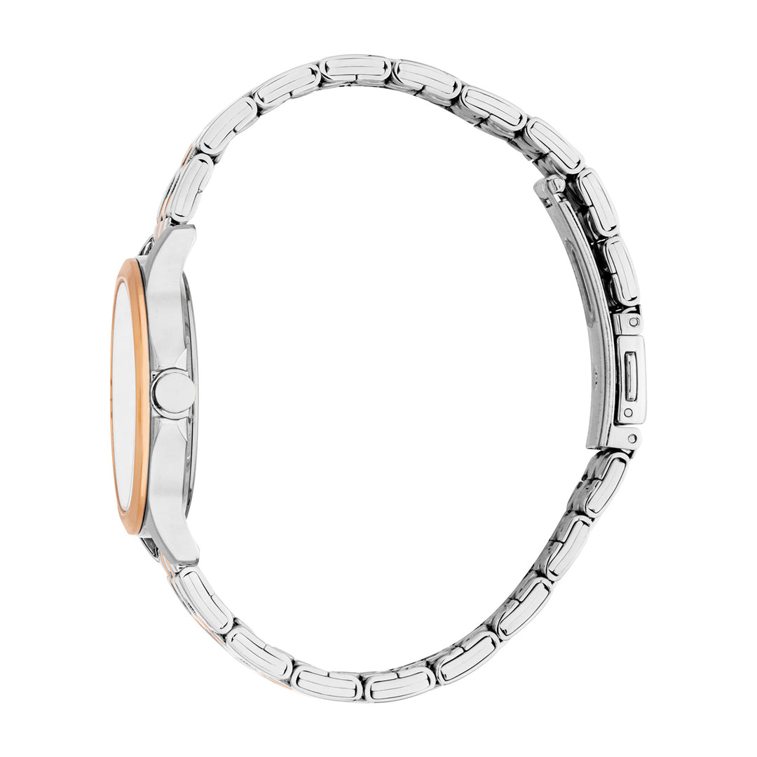 Esprit Women's 32mm Fashion Two Tone Silver & Rose Gold Color Dial Watch