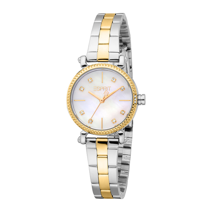 Esprit Women's 26mm Fashion Two Tone Silver & Gold Color Dial Watch