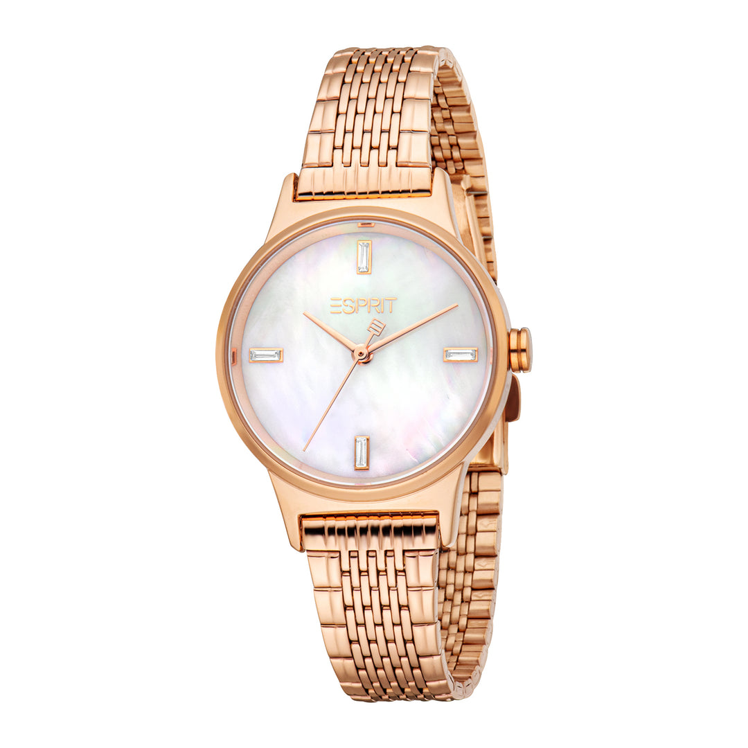 Esprit Women's 30.5mm Fashion Rose Gold Color Dial Watch