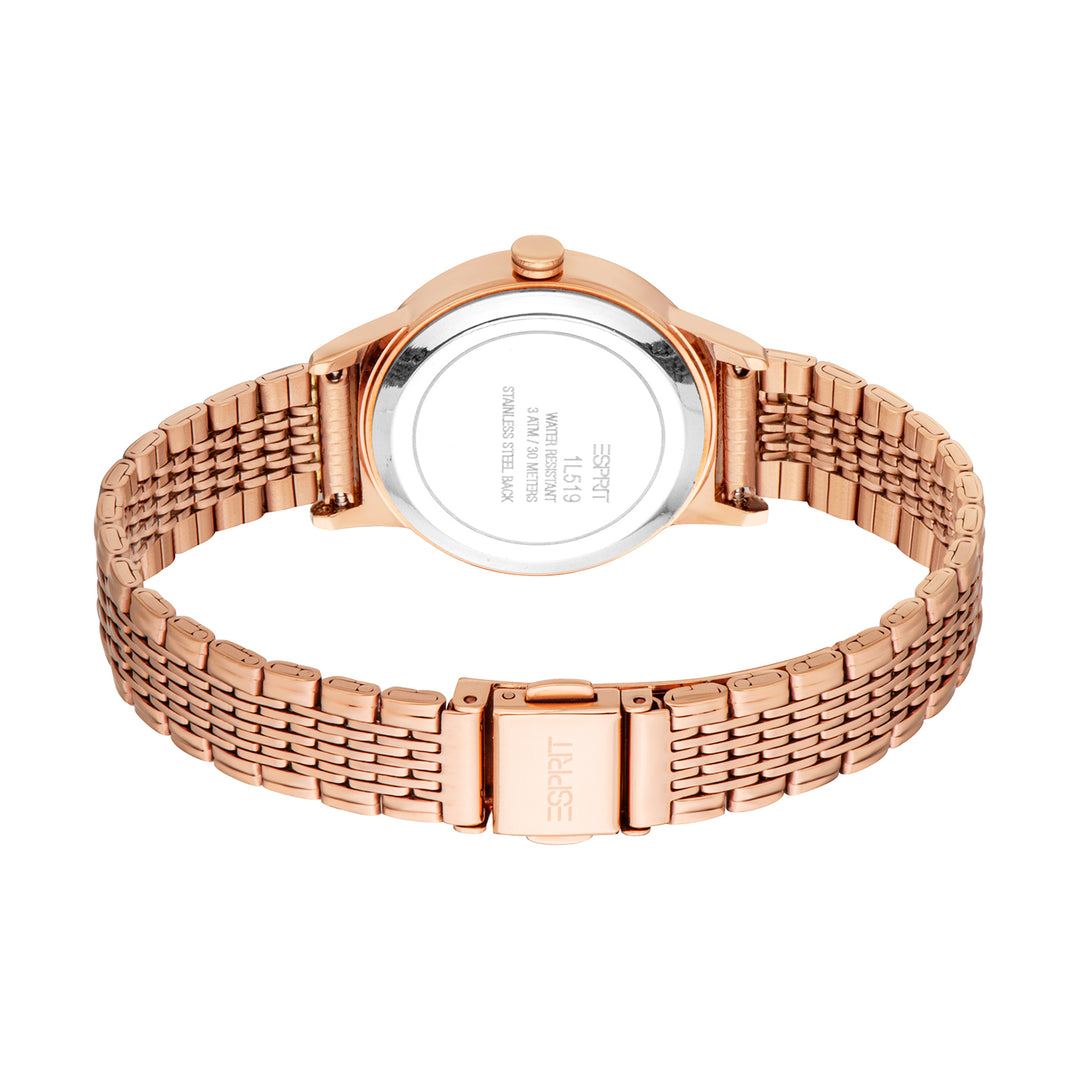 Esprit Women's 30.5mm Fashion Rose Gold Color Dial Watch