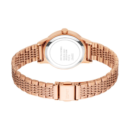 Esprit Women's 30.5mm Fashion Rose Gold Color Dial Watch