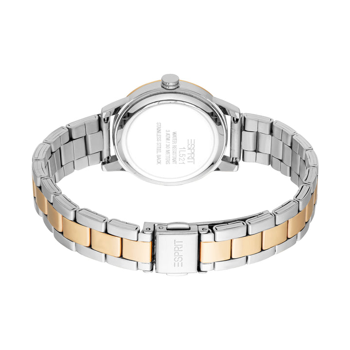 Esprit Women's 30mm Fashion Two Tone Silver & Gold Color Dial Watch