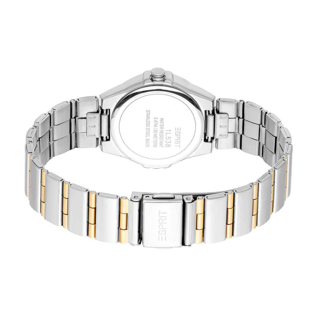 Esprit Women's 28mm Fashion Two Tone Silver & Gold Color Dial Watch