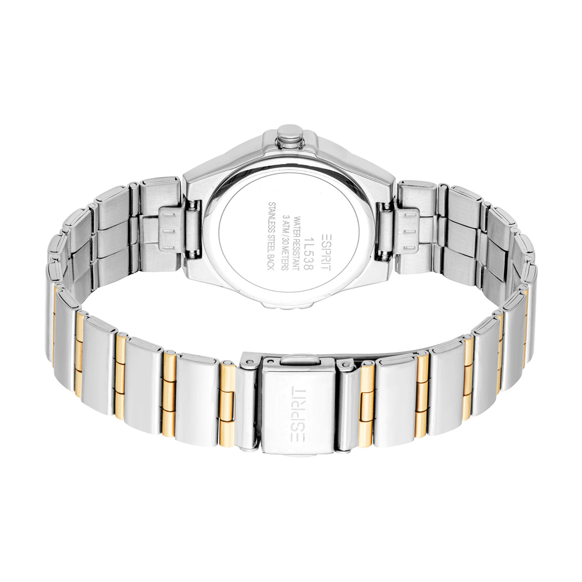Esprit Women's 28mm Fashion Two Tone Silver & Gold Color Dial Watch