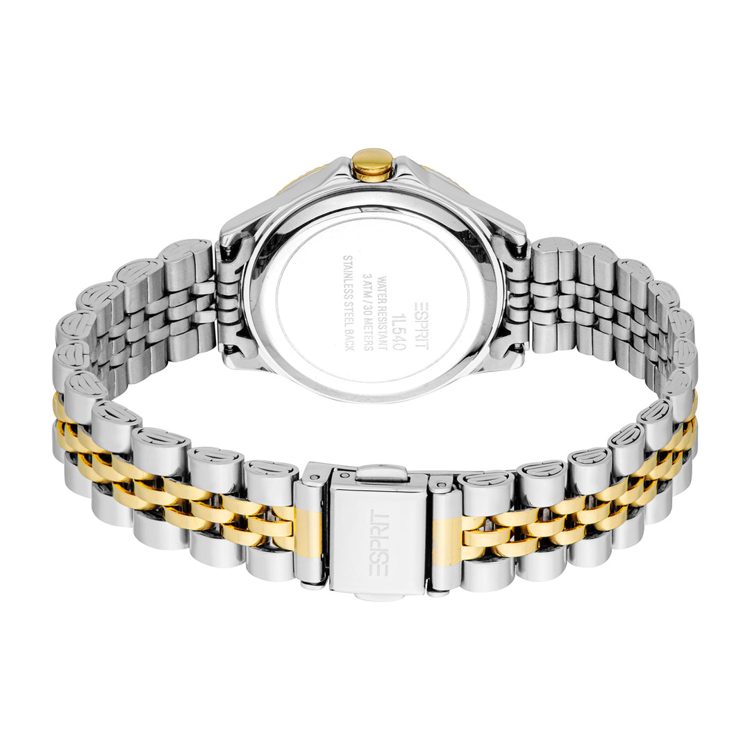 Esprit Women's 30mm Fashion Two Tone Silver & Gold Color Dial Watch