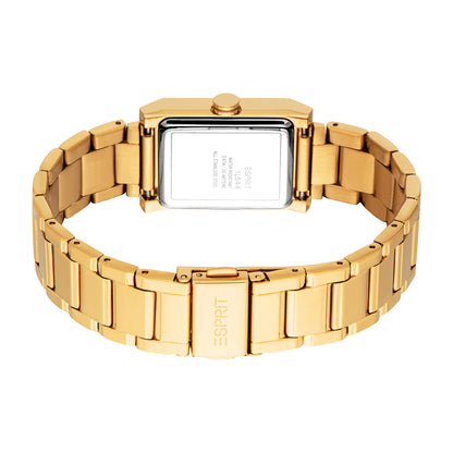 Esprit Women's 22 x 32.5mm Fashion Gold Color Dial Watch