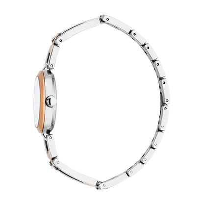Esprit Women's 28mm Fashion Two Tone Silver & Rose Gold Color Dial Watch