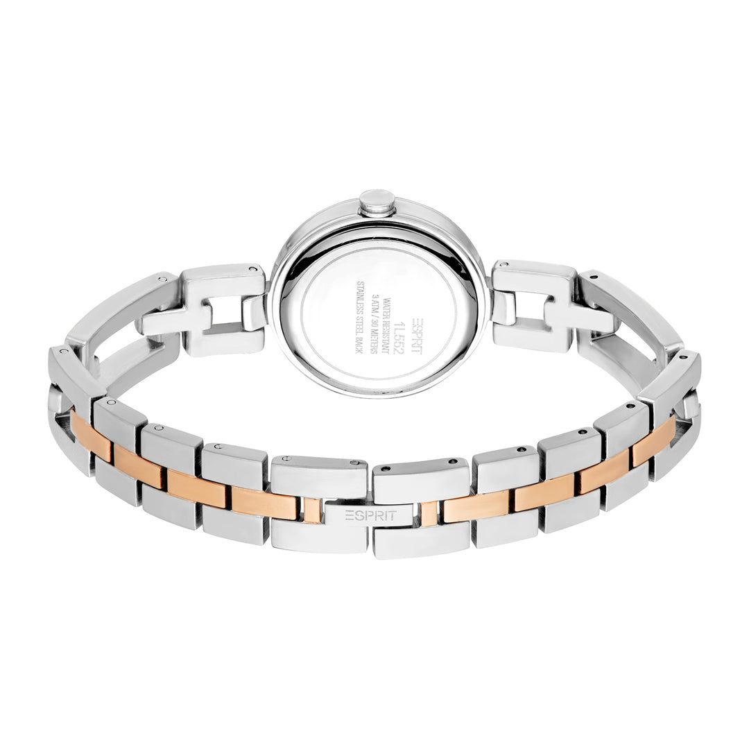 Esprit Women's 28mm Fashion Two Tone Silver & Rose Gold Color Dial Watch