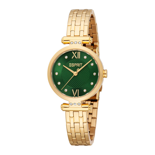 Esprit Women's 30mm Fashion Gold Color Dial Watch