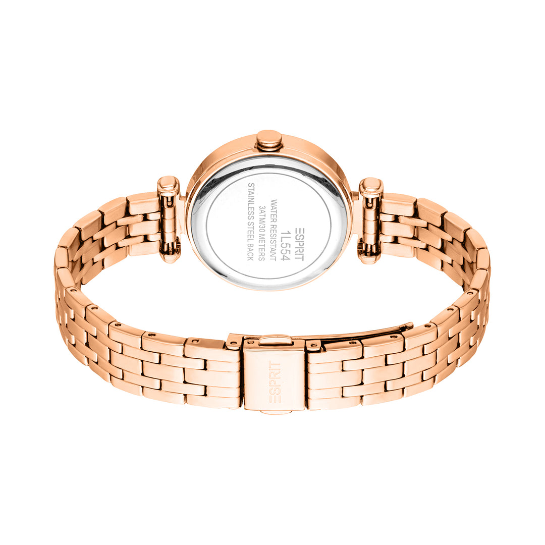 Esprit Women's 30mm Fashion Rose Gold Color Dial Watch