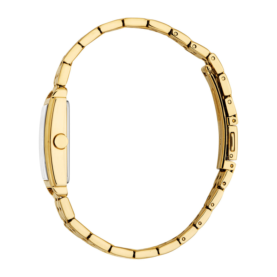 ESPRIT Women Watch, Gold Color Case, Silver Dial, Gold Color Metal Bracelet, 2 Hands, 3 ATM