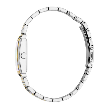 ESPRIT Women Watch, Two Tone Silver & Gold Color Case, White MOP Dial, Two Tone Silver & Gold Color Metal Bracelet, 2 Hands, 3 ATM