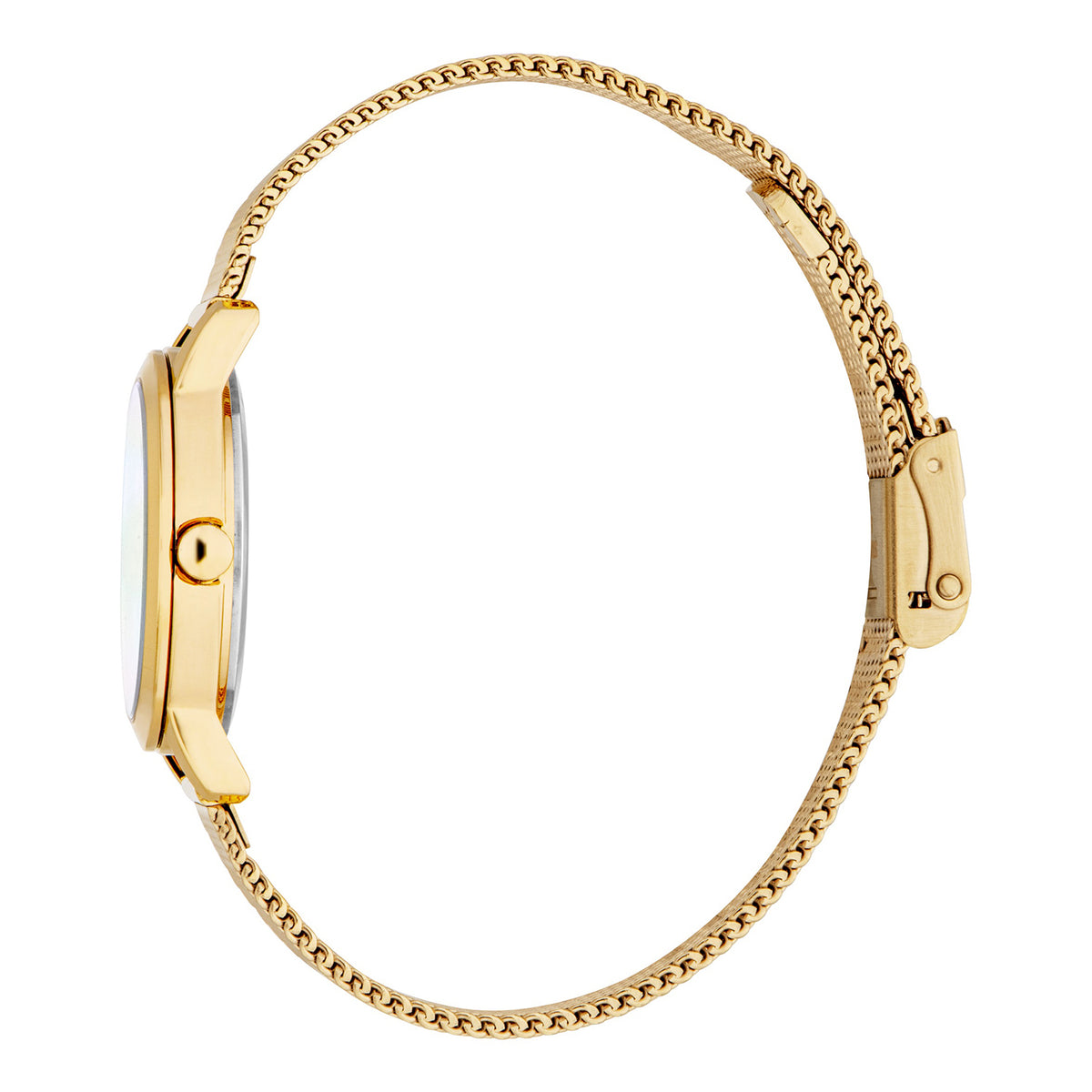 ESPRIT Women Watch, Gold Color Case, White MOP Dial, Gold Color Mesh Bracelet, 3 Hands, 3 ATM - ES.1L557M2025