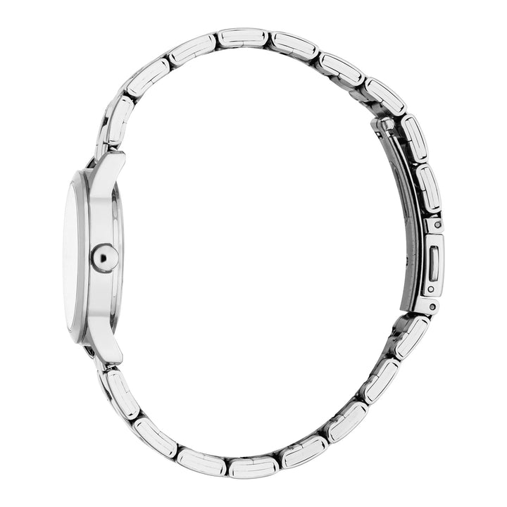ESPRIT Women Watch, Silver Color Case, Silver Dial, Stainless Steel Metal Bracelet, 3 Hands, 3 ATM