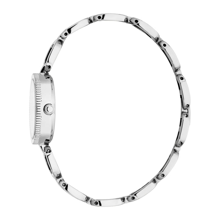 ESPRIT Women Watch, Silver Color Case, Silver Dial, Stainless Steel Metal Bracelet, 3 Hands, 3 ATM