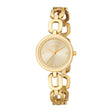 ESPRIT Women Watch, Gold Color Case, Champagne Dial, Gold Color Metal Bracelet, 3 Hands, 3 ATM