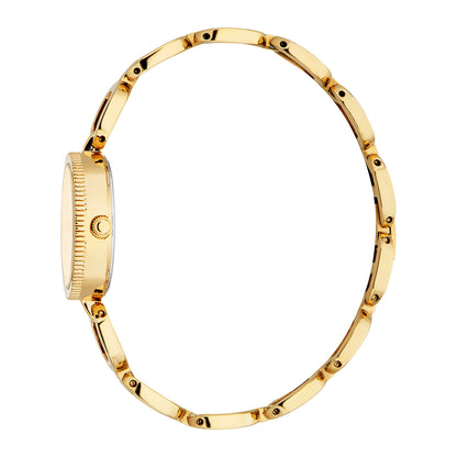 ESPRIT Women Watch, Gold Color Case, Champagne Dial, Gold Color Metal Bracelet, 3 Hands, 3 ATM