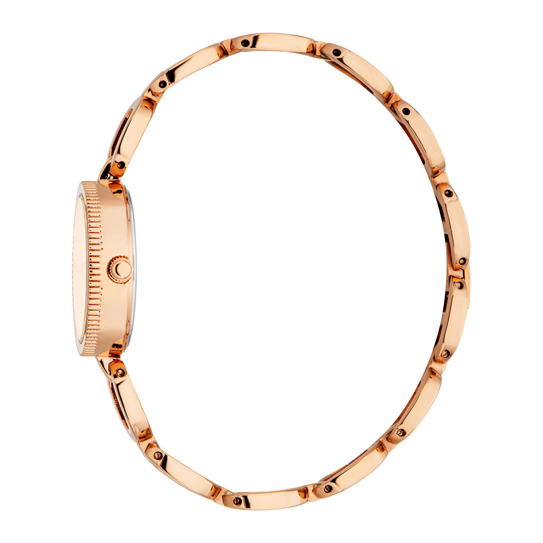ESPRIT Women Watch, Rose Gold Color Case, Rose Gold Dial, Rose Gold Color Metal Bracelet, 3 Hands, 3 ATM