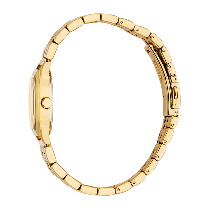 ESPRIT Women Watch, Gold Color Case, Champagne Dial, Gold Color Metal Bracelet, 3 Hands, 3 ATM