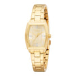 ESPRIT Women Watch, Gold Color Case, Champagne Dial, Gold Color Metal Bracelet, 3 Hands, 1 ATM