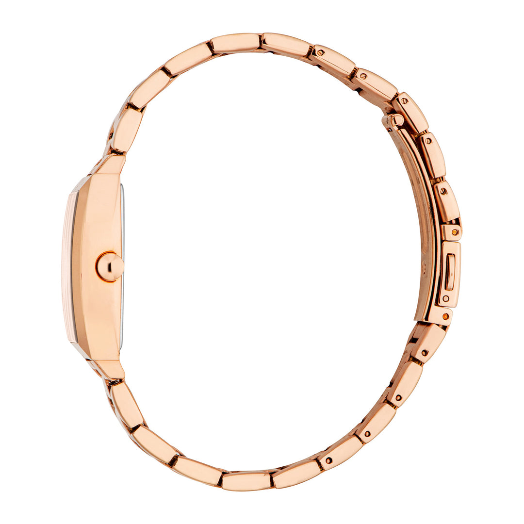 ESPRIT Women Watch, Rose Gold Color Case, Rose Gold Dial, Rose Gold Color Metal Bracelet, 3 Hands, 1 ATM