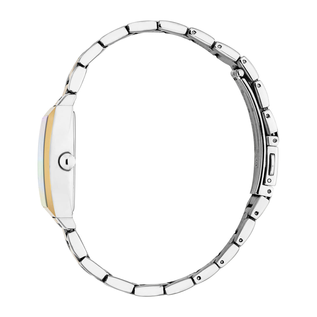 ESPRIT Women Watch, Two Tone Silver & Gold Color Case, White MOP Dial, Two Tone Silver & Gold Color Metal Bracelet, 3 Hands, 1 ATM