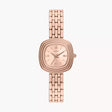 Fossil Women's Genevive Three-Hand Rose Gold-Tone Stainless Steel Watch