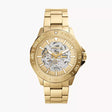 Fossil Bannon Automatic Gold-Tone Stainless Steel Watch