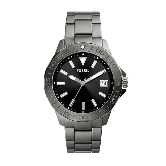 Fossil Gift Set Smoke Stainless Steel Men's Watch