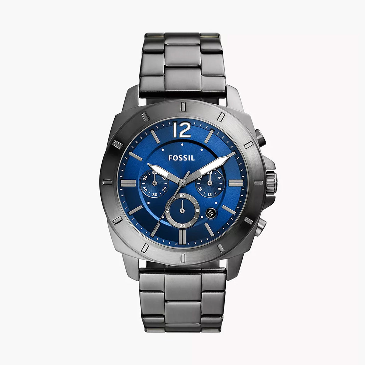 Fossil Privateer Men's Smoke Stainless Steel Watch - BQ2816