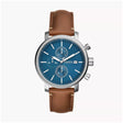 Fossil Rhett Multifunction Brown LiteHide™ Leather Watch