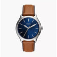 Fossil Fenmore Three-Hand Brown Leather Watch