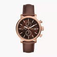 Fossil Rhett Multifunction Brown Leather Watch