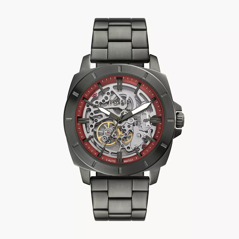 Fossil Privateer Three-Hand Gunmetal Stainless Steel Watch - BQ2898