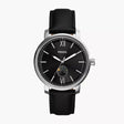 Fossil Rhett Multifunction Black Leather Watch