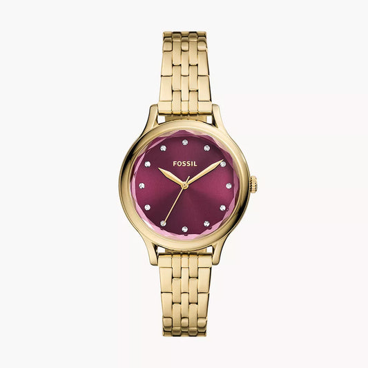 Fossil Laney Gold Stainless Steel Women's Watch