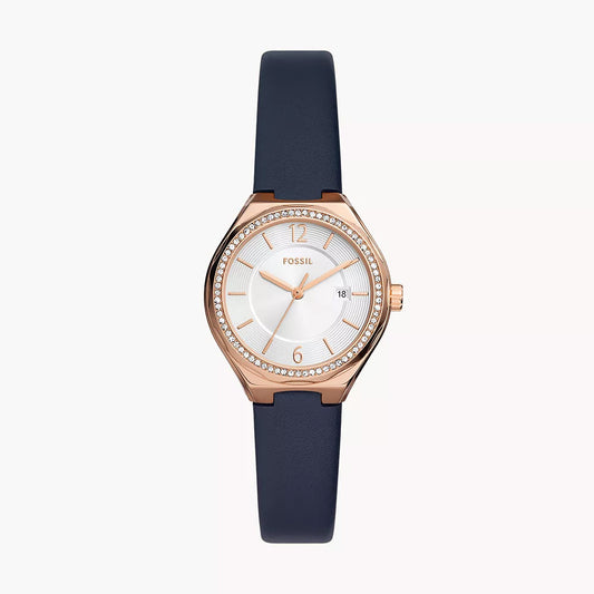 Fossil Eevie Rose Gold Pro-Planet Leather Women's Watch