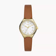 Fossil Eevie Gold Pro-Planet Leather Women's Watch