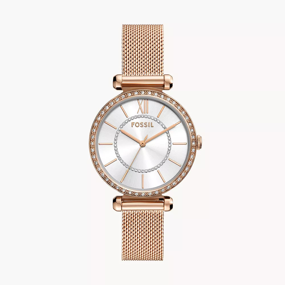 Fossil Tillie Three-Hand Rose Gold-Tone Stainless Steel Watch - BQ3989