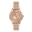 Fossil Women's Gilmore Three-Hand Date Rose Gold-Tone and Brown Ceramic Watch