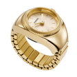 Fossil Watch Ring Two-Hand Gold-Tone Stainless Steel