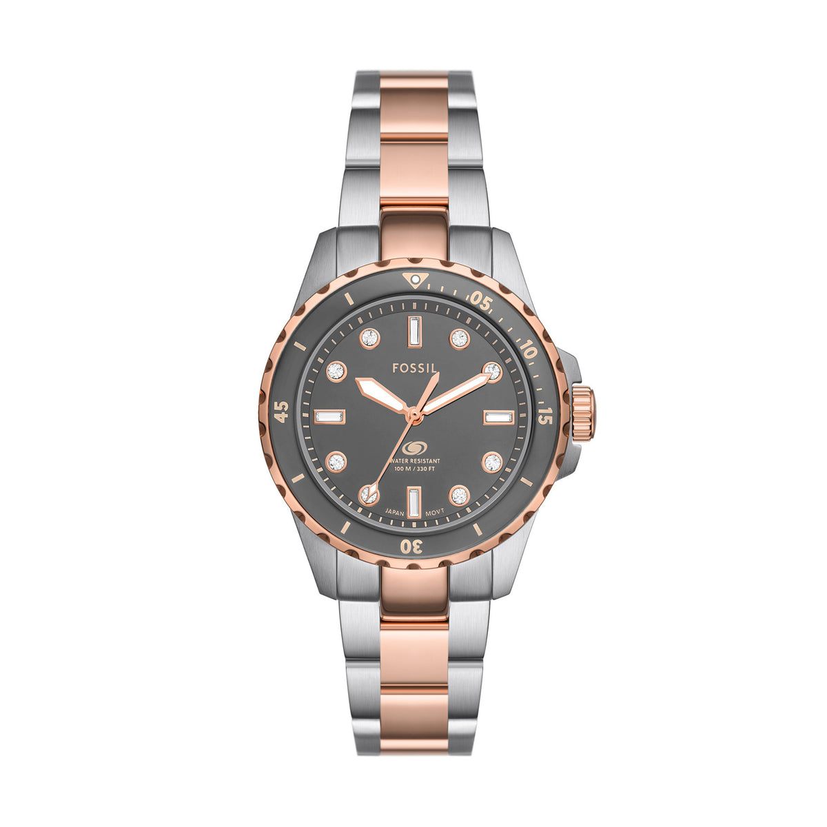 Fossil Blue Women's 2-Tone Stainless Steel Watch