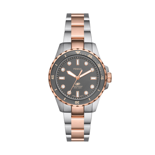 Fossil Blue Women's 2-Tone Stainless Steel Watch