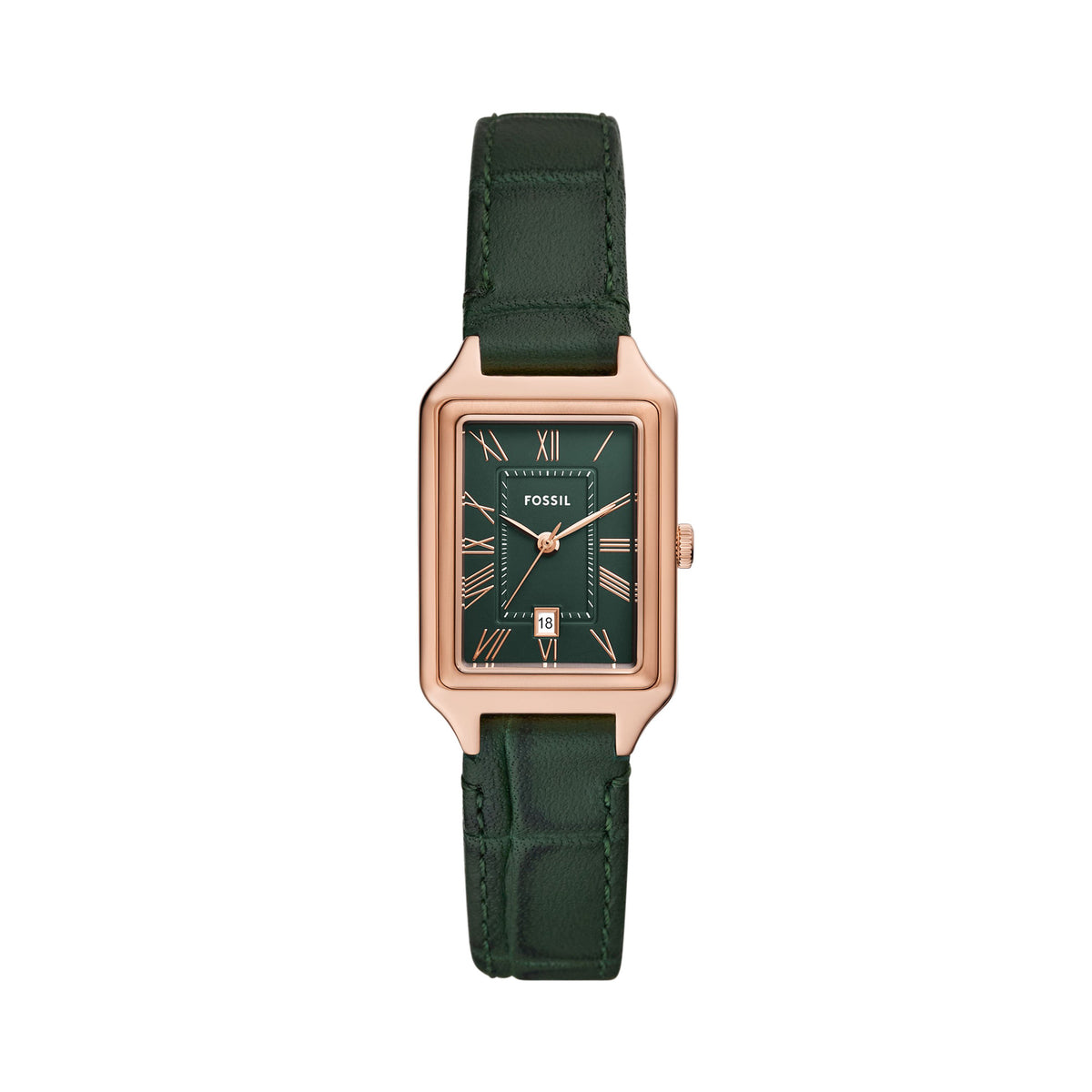 Fossil Raquel Rose Gold Pro-Planet Leather Women's Watch