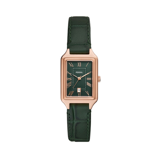 Fossil Raquel Rose Gold Pro-Planet Leather Women's Watch