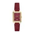 Fossil Raquel Three-Hand Date Red Croco Leather Watch
