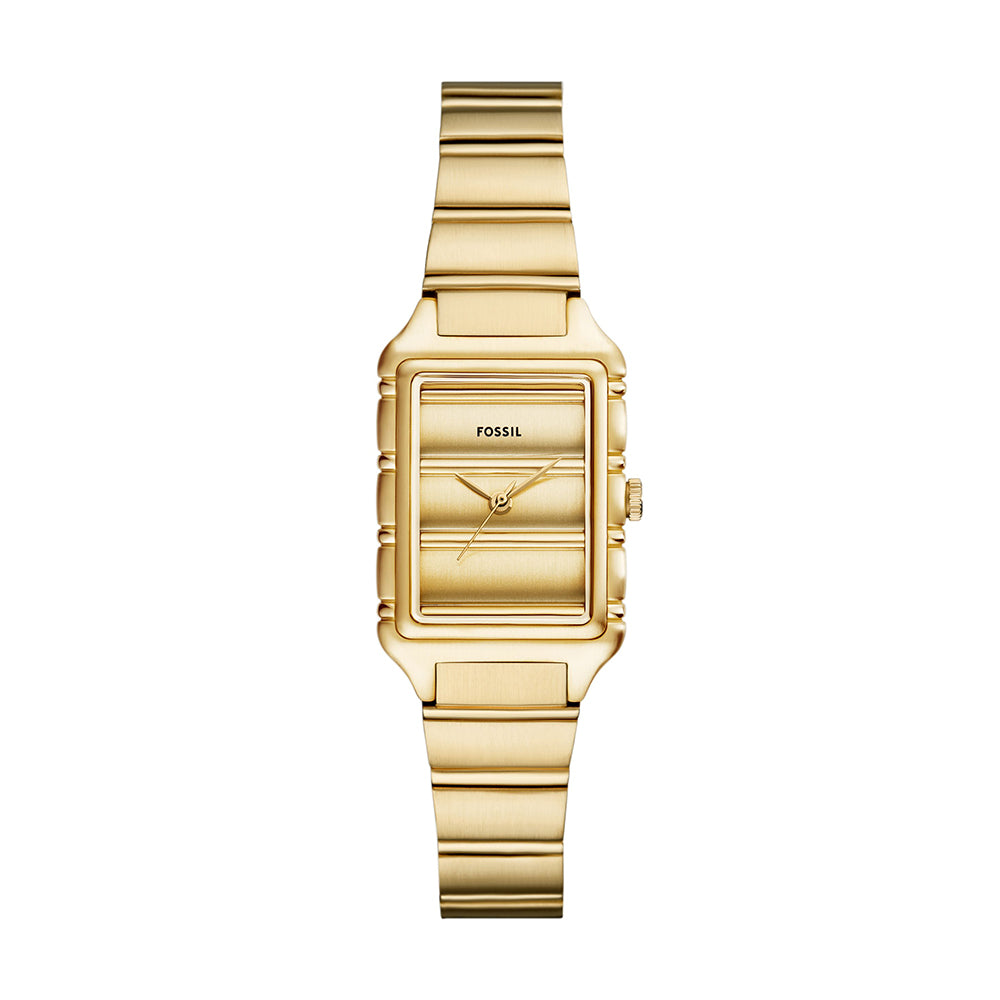 Fossil Women's Raquel Three-Hand Gold-Tone Stainless Steel Watch - ES5389